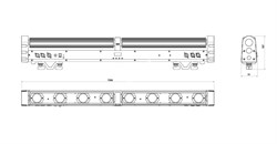 INVOLIGHT MOVINGBAR2409 - светодиодная моторизованная панель, 8х 9Вт (белый LumiEngine), DMX-512 - фото 117073