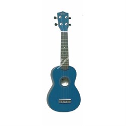 WIKI UK10G/BL - гитара укулеле сопрано, клен, цвет синий глянец, чехол в комплекте - фото 118468