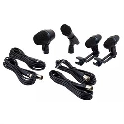 SHURE PGADRUMKIT4 - набор микрофонов для ударных, включает 1 PGA52, 2 PGA56s и 1 PGA 57 - фото 118490