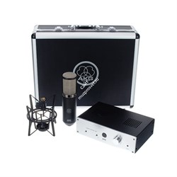 AKG P820 - микрофон ламповый , предусилитель, SH300 "паук", КЕЙС - фото 118834