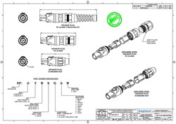 AMPHENOL SP2FS - разъем кабельный Speakon, 2 контакта, корпус из термопластика  (контакты под пайку) - фото 119359