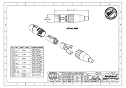 AMPHENOL AC5F - разъем XLR кабельный мама , 5 контактов, точеные контакты, цвет - никель - фото 119397