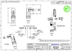 AMPHENOL TM1RBJ - джек моно угловой, с переключателем, 6.3 мм, зажим Jaws,  цвет - черный - фото 119440