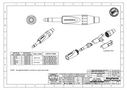 AMPHENOL TS3P - джек стерео, кабельный, 6.3 мм,  цвет никель, колпачок из термопластика - фото 119444