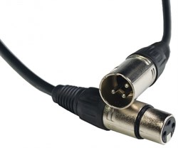 ROCKDALE MC001-30CM готовый микрофонный кабель, разъёмы XLR, длина 30 см - фото 12012