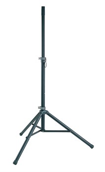 QUIK LOK S173 алюминиевая стойка для акустических систем, диаметр 38 и 35 мм, высота 1090-2050 мм, цвет чёрный - фото 12014