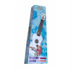 WIKI UK/SLAVE - гитара укулеле,  сопрано, липа, рисунок "Славянский узор", чехол в комплекте - фото 120416