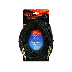 OnStage SP14-25 - колоночный  кабель 2х2мм, 6,3 джек моно <-> 6,3 джек моно, длина 7,62м - фото 121794
