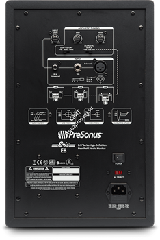 PreSonus Eris E8 активный студийный монитор (bi-amp) 8"кевлар+1.25" НЧ75+ВЧ65Вт 35-22000Гц 105дБ(пик) - фото 12187