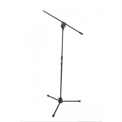 PROEL PRO100BK - профессиональная микрофонная стойка, тренога, журавль, цвет: матовый чёрный - фото 122378