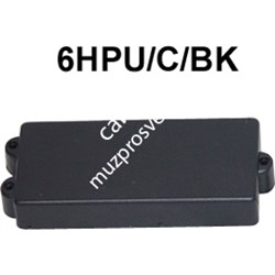 DR. PARTS 6HPU/C/BK - звукосниматель humb для 6-струнной бас гитары, закрытый, чёрн. - фото 122761