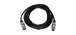 INVOTONE ACM1105/BK - микрофонный кабель, XLR(папа) <-> XLR(мама),  длина 5 м (черный) - фото 129485