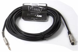 INVOTONE ACM1110/BK - микрофонный кабель,  XLR(папа) <-> XLR(мама),  10 м (черный) - фото 129488
