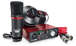 FOCUSRITE Scarlett Solo Studio 2nd Gen студийный комплект (Scarlett Solo 2nd Gen, наушники, микрофон, ПО, микрофонный кабель). - фото 133794