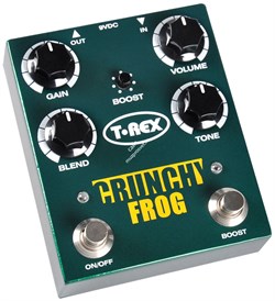T-REX Crunchy Frog Педаль эффектов Overdrive для гитары (Boost, Volume, Gain, Blend, Tone) - фото 140729