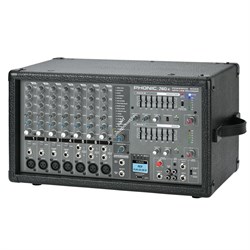 Phonic POWERPOD 740R Активный 7-и канальный микшерный пульт, 2х220Вт/4Ом (мост 440Вт/8Ом), USB, MP3 - фото 142235