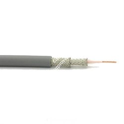Canare L-5D2W коаксиальный кабель, 50Oм, диаметр 8мм, двойной плетеный экран серый - фото 146065