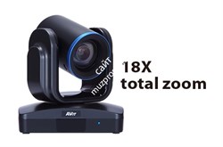 Система для организации видеоконференцсвязи, до 10 точек, поворотная камера, 12х оптический  и 1,5х цифровой Zoom, FullHD - фото 148543