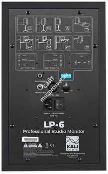 LP-6 / Студийный монитор 6.5" + 1", 40 Вт + 40 Вт, усилитель класса D, 39 - 25.000 Hz /  KALI AUDIO - фото 149162