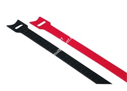 CT30 Black Стяжка для кабеля, в виде текстильное ленты "липучки". длинна 30 см. цвет: черный. - фото 150684