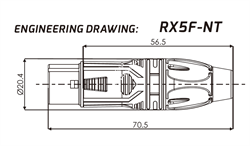 ROXTONE RX5F-NT Разъем cannon кабельный мама 5-ти контактный, цвет: серебро - фото 151768