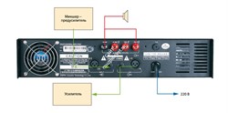 DSPPA MP-2000 Усилитель мощности  450Вт\100В выход или 4-16 Ом, вх./вых. разъемы Jack-XLR,  многоступенчатая защита. - фото 151920