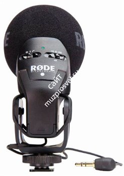RODE Stereo VideoMic стерео накамерный микрофон  для использования совместно с цифровыми видеокамерами, диаграмма направленности: суперкардиоида, частотный диапазон: 40Гц-20кГц, выходной импеданс: 200 Ом, сигнал/шум: 74 дБ (1 кГц на 1 Па), эквивалентный ш - фото 152811