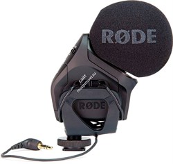 RODE Stereo VideoMic стерео накамерный микрофон  для использования совместно с цифровыми видеокамерами, диаграмма направленности: суперкардиоида, частотный диапазон: 40Гц-20кГц, выходной импеданс: 200 Ом, сигнал/шум: 74 дБ (1 кГц на 1 Па), эквивалентный ш - фото 152814