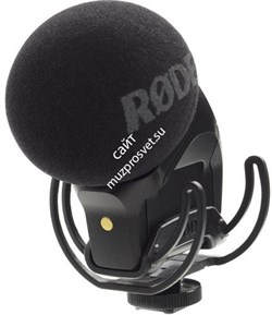 RODE VideoMic Pro Rycote компактный накамерный микрофон-пушка. Питание от батареи 9В типа "Крона", несъемный кабель 3,5 мм стерео stereo mini-Jack (выход "двойное моно"), Встроенные ветрозащита и антивибрационные "Лиры Rycote", вес 86г. - фото 152860