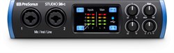 PreSonus Studio 26C аудио/MIDI интерфейс, USB-C 2.0, 2 вх/4 вых каналов, предусилители XMAX, до 24 бит/192кГц, MIDI I/O, ПО StudioLive Artist - фото 152908