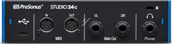 PreSonus Studio 24C аудио/MIDI интерфейс, USB-C 2.0, 2 вх/2 вых канала, предусилители XMAX, до 24 бит/192кГц, MIDI I/O, ПО StudioLive Artist - фото 152938