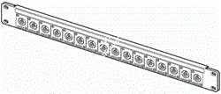 Canare 161U-JRUK коммутационная панель 16xBNC/BNC BCJ-JRU, 1U, видео, 75Ом, для форматов 4,8,12K - фото 153116