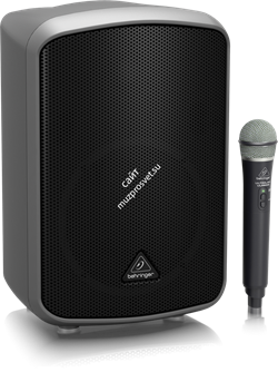 Behringer MPA200BT портативная акустическая система, 200 Вт, 8"вуфер и 1"твитер, DSP, звук и управл. по Bluetooth, аккумулятор, радиомикрофон 2,4 ГГц - фото 153493