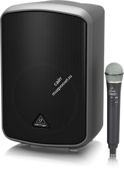 Behringer MPA200BT портативная акустическая система, 200 Вт, 8"вуфер и 1"твитер, DSP, звук и управл. по Bluetooth, аккумулятор, радиомикрофон 2,4 ГГц - фото 153495