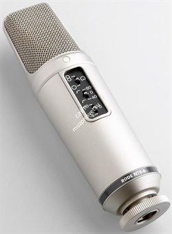 RODE NT2-A  студийный конденсаторный микрофон, 1", диаграмма направленности:  всенаправленный/кардиоида/восьмёрка, обрезной НЧ фильтр 0, 40, 80  Гц, частотная характеристика: 20 Гц - 20 кГц,  чувствительность:  -37 дБ на 1 В/Па (16 мВ при 94дБ SPL) +/- 2  - фото 153696