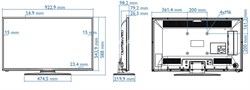 Профессиональный светодиодный LED-телевизор 40" Studio, светодиодный, DVB-T2/T/C  40HFL2829T/12 Philips - фото 153873