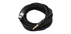 Cordial CCM 10 FP микрофонный кабель XLR female/джек моно 6.3мм, 10.0м, черный - фото 154918