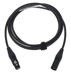 Cordial CPM 2.5 FM микрофонный кабель XLR female—XLR male, разъемы Neutrik, 2.5м, черный - фото 154927