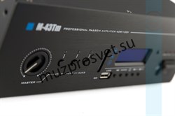 Профессиональный микшер-усилитель c встроенным модулем источника сигнала (MP3/FM/Bluetooth) для качественных систем трансляции фоновой музыки и оповещения, 40W/100V, 3 line in, 2 mic/line in (настраиваемый приоритет), управляющие контакты FULL MUTE, MUSIC - фото 156866