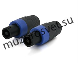 Профессиональный кабельный четырех-контактный разъем типа спикон (speakON / male) - фото 157106