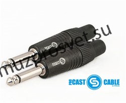PROCAST Cable TR-6.3/6/M/M – TR Jack (male) 6.3mm разъем под пайку на кабель 6мм, MONO, металлический корпус, цвет черный - фото 157129
