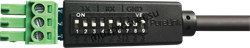 PureTools  PTM-RS100 Кабель-переходник с RS232  - 9 pin D-тип на 3х контактный Phoenix с DIP переключателями настройки. Длинна 1.5m - фото 159004