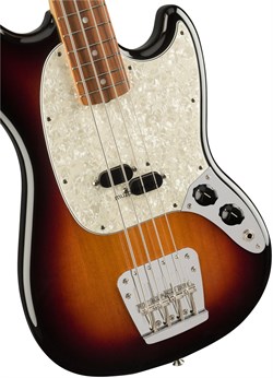 FENDER VINTERA '60S MUSTANG BASS®, 3-COLOR SUNBURST 4-струнная бас-гитара, цвет санбёрст, в комплекте чехол - фото 160049
