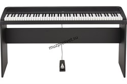 KORG B2-BK цифровое пианино, взвешенная клавиатура, 12 тембров , педаль, адаптер питания в комплекте, цвет черный, полифония 120 - фото 160933