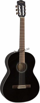 FENDER CN-60S NYLON, BLACK WN Классическая гитара, топ массив ели, цвет черный - фото 160963