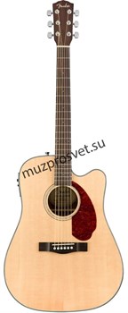 FENDER CD-140SCE DREAD NAT W/CASE электроакустическая гитара, цвет натуральный, в комплекте кейс - фото 160989