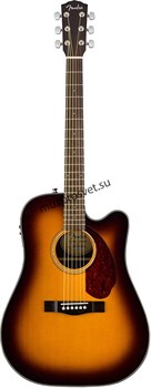 FENDER CD-140SCE DREAD SB W/CASE электроакустическая гитара, цвет санберст, в комплекте кейс - фото 160999