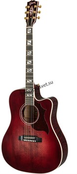 GIBSON 2019 Hummingbird Chroma Black Cherry гитара электроакустическая, цвет вишневый в комплекте кейс - фото 161080