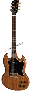 GIBSON SG Tribute Natural Walnut электрогитара, цвет натуральный, в комплекте кожаный чехол - фото 161109