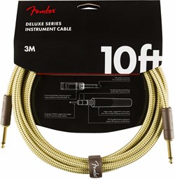 FENDER DELUXE 10' INST CABLE TWD инструментальный кабель, твид, 10' (3,05 м) - фото 161347